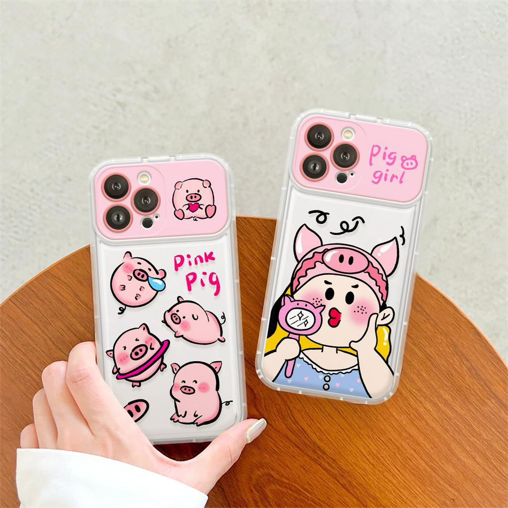 Ốp lưng iphone Nắp Tráng Gương Heo Heo 6/6plus/6s/6splus/7/7plus/8/8plus/x/xs/11/12/13/14/pro/max/promax/plus