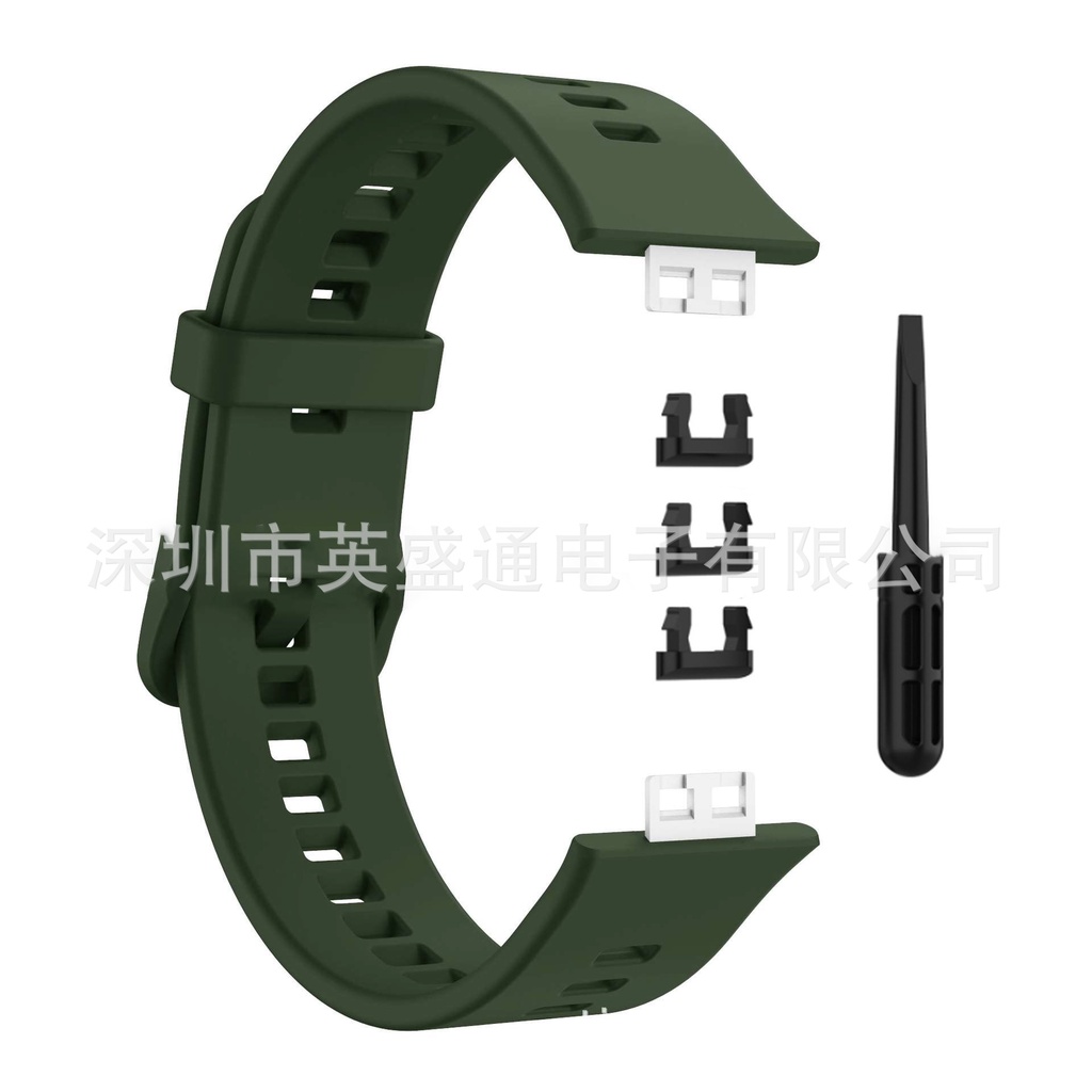 Dây đeo đồng hồ thông minh silicon cho Huawei Watch Fit chống nước khóa gài