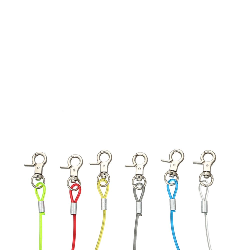 Dây lò xo co giãn bằng nhựa có móc khóa chống thất lạc điện thoại nhỏ gọn tiện dụng