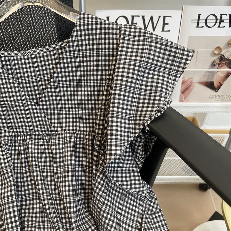 Áo Sơ Mi Cổ Chữ V Tay Cánh Tiên Phong Cách Hàn Quốc Ngọt Ngào Cho Nữ