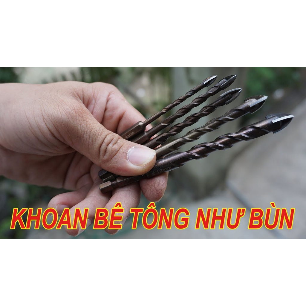 Mũi khoan đa năng các loại khoan Kính, gạch men, đá các loại, bê tông, tường nhà, nhựa, gỗ