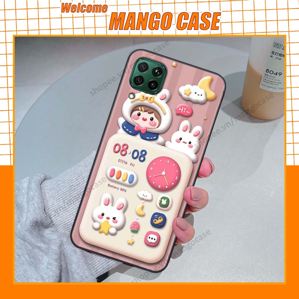 Ốp lưng Huawei Nova 7i hình gấu, thỏ, đồng hồ cute dễ thương