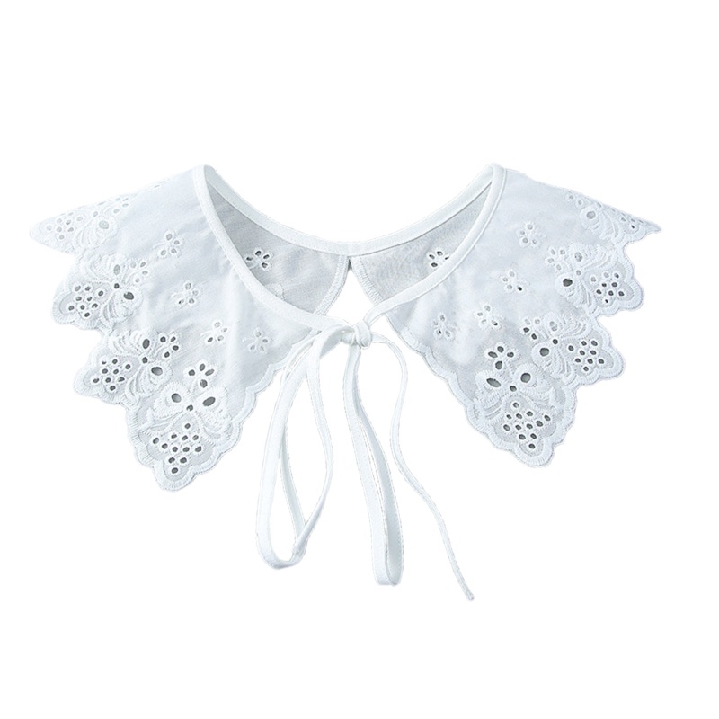 Khăn Choàng Cổ Thắt Nơ Thêu Họa Tiết Hoa Xinh Xắn Cho Nữ