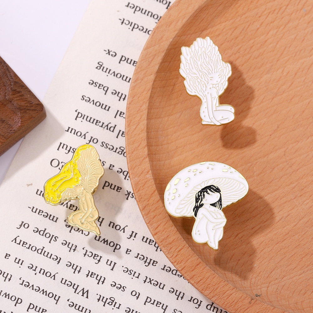 Ghim cài áo MISS ZOE hình cây nấm hoạt hình ngộ nghĩnh dễ thương