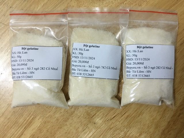 Bột gelatine 50g