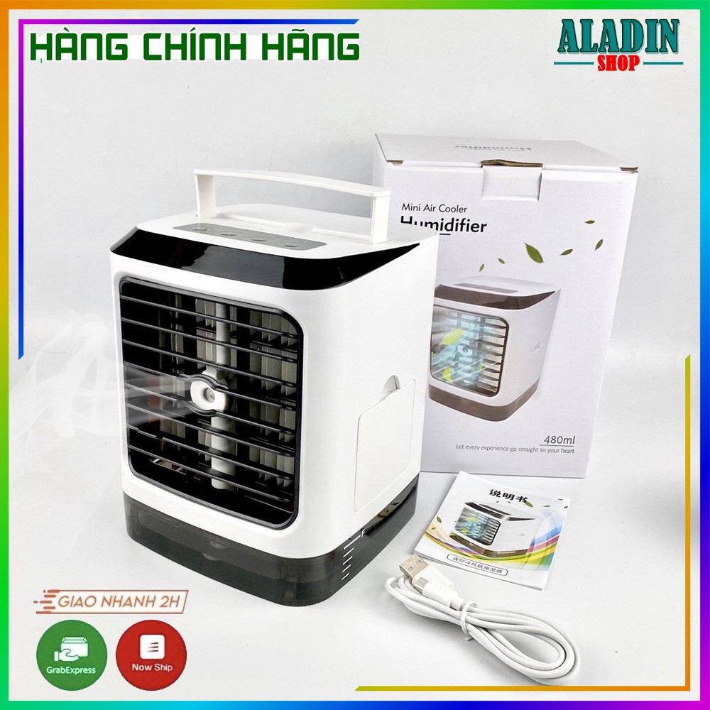 [HÀNG CÔNG TY] Quạt Hơi Nước Mini Để Bàn Gutek Air-8 Điều Hòa Không Khí Có Phun Sương Dùng Được Tinh Dầu Dung Tích 480ml