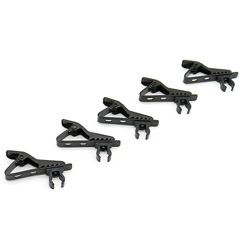 Set 5 Kẹp Chữ C Bằng Sắt Gắn Cổ Áo Cho Micro Thu Âm