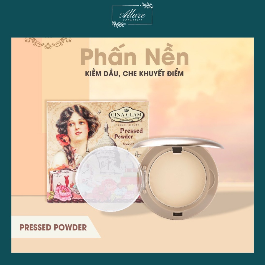 THNHA LÝ NGHỈ BÁN -  Phấn nền Gina Glam Sivanna PRESSED POWDER SWEET GIRLS G33 siêu mịn SIÊU ĐẸP