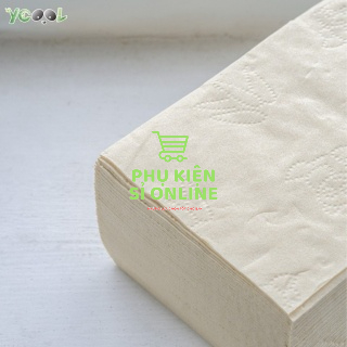 Combo 6 gói TO 390 tờ/4 lớp Khăn giấy tre YCOOL KHÔNG chất tẩy trắng/ KHÔNG mùiStore4girls