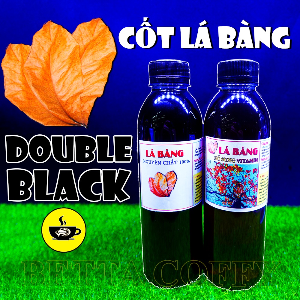 Double Black bổ sung VITAMIN cho cá Lóc, betta, guppy - Nước Cốt Lá Bàng Giúp Cá Sung + Khỏe Mạnh