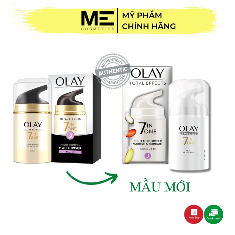 (Hàng Uk) Kem Dưỡng Olay Total Effects 7 in 1 Night &amp; Day Moisturiser Nourish 50ml