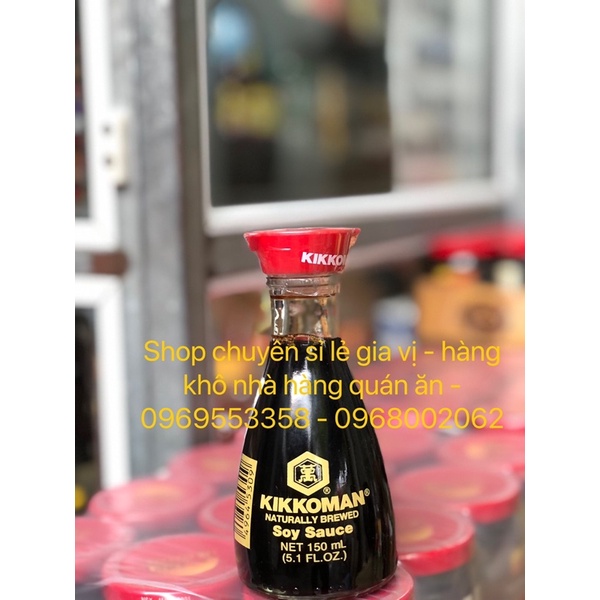 [HÀNG CHUẨN- FREESHIP] NƯỚC TƯƠNG KIKKOMAN THƯỢNG HẠNG 150ML - HÀNG NHẬP KHẨU CHÍNH HÃNG