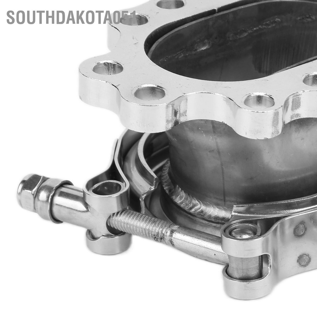 Southdakota051 8 Bolt Turbo Downpipe Flange Bộ chuyển đổi băng tần 2 5in V bằng thép không gỉ cho T25 T28 GT25 GT28
