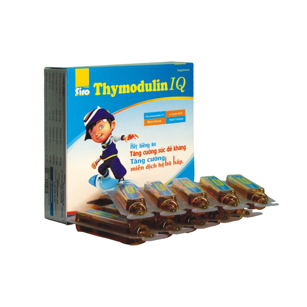 COMBO 2 HỘP SIRO THYMODULIN IQ – KÍCH THÍCH ĂN NGON - TĂNG SỨC ĐỀ KHÁNG