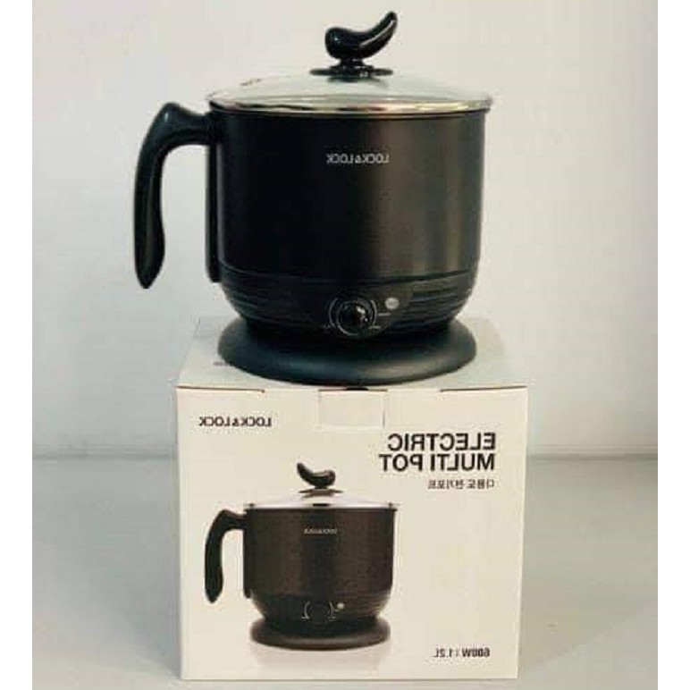 Nồi lẩu điện đa năng, ca nấu mì mini Lock&Lock Multi Pot EJP316BLK (1.2L)