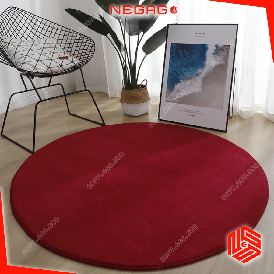 Thảm trải sàn màu ĐỎ nhiều mẫu size 1mx1m6 1m6x2m | Tròn 1m 1m2 | NEGAGO
