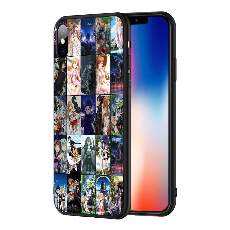 Ốp Lưng Tpu Họa Tiết Sword Art Online Thời Trang Cho Iphone Xs Max Xr X 5s 6s 7 8 Plus