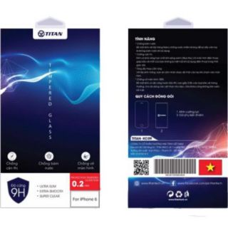 Kính Cường Lực Titan IPhone 5,6,7 mài cạnh Cong 3D KC09 Siêu Chất