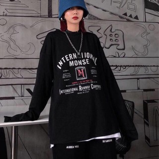 [ Có Ảnh Thật ] Áo thun tay dài form rộng unisex - sweater International