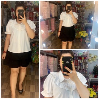 [ BIGSIZE ] Áo Sơ Mi Cổ Viền Bèo 60-95kg