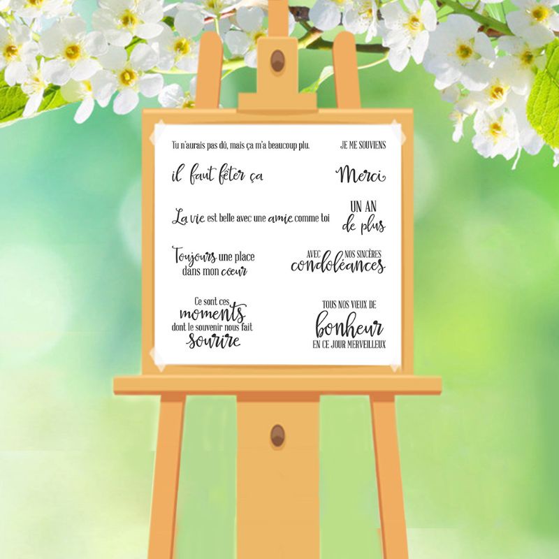 Con Dấu Silicone Trong Suốt Hình Chữ Cái Tiếng Anh Trang Trí Scrapbook