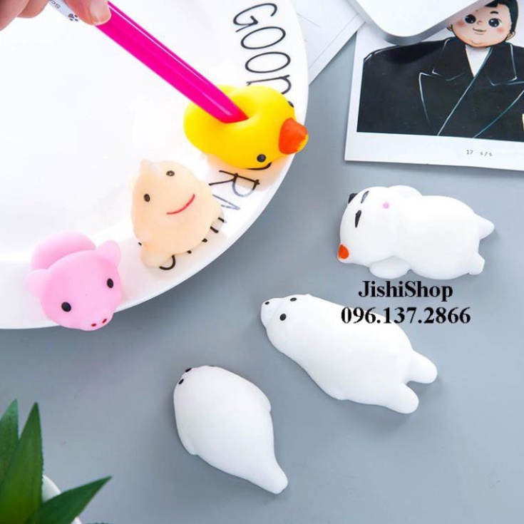 Sỉ Combo từ 5 CON TRỞ LÊN Squishy Mochi mềm dẻo hình thú đáng yêu
