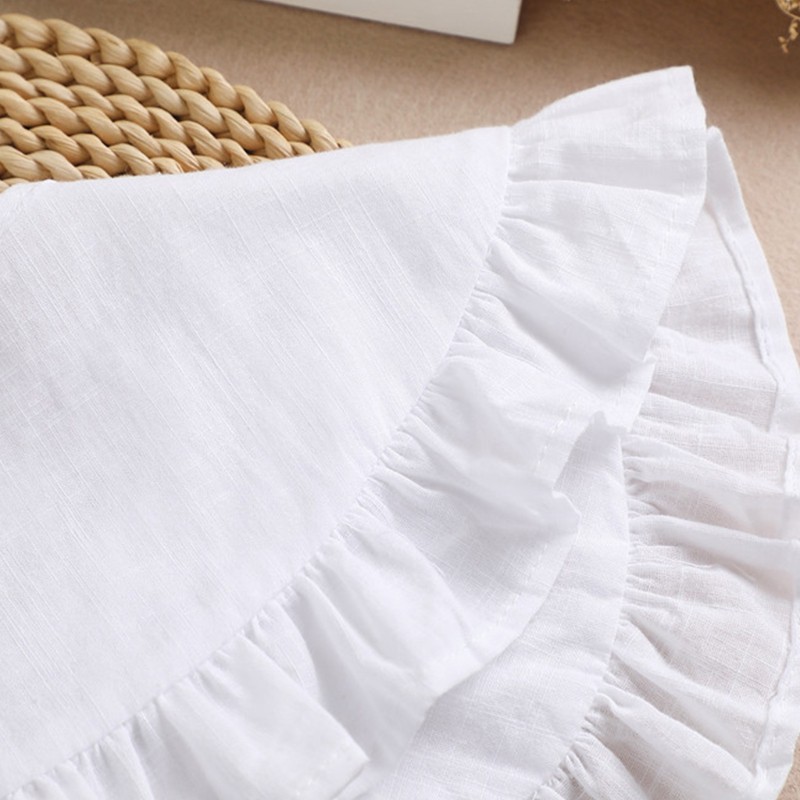 Cổ Áo Sơ Mi Giả Màu Trắng Thời Trang Cho Nữ