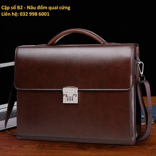 Túi da công sở cao cấp , cặp đựng laptop thời trang B2 capdabo