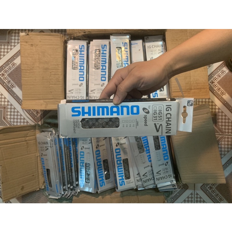 Sên xe đạp 6 /7 /8 Tốc Độ Shimano IG51 8 Speed - Xích xe đạp 6 /7 /8 Shimano IG51 8 Speed - Sên Xích Xe Đạp 8 Tốc Độ Shi