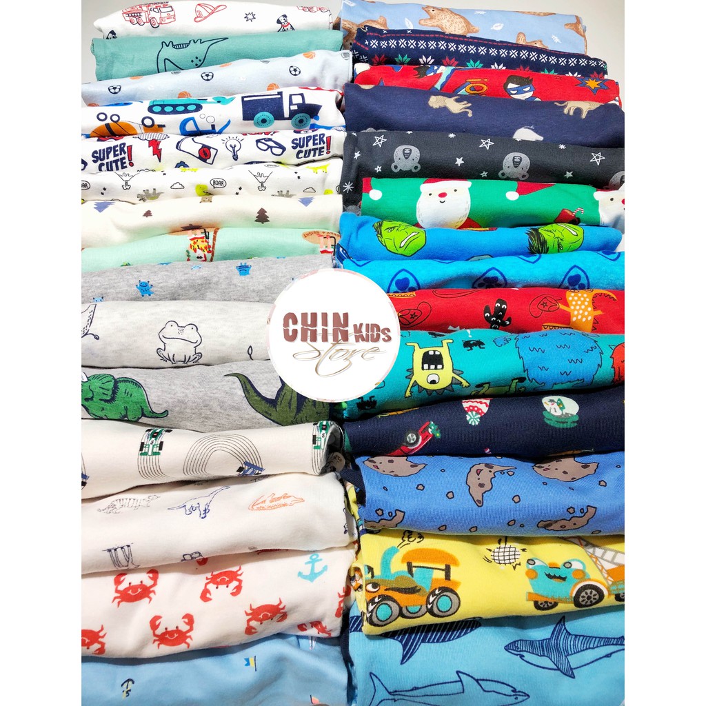 [C1] Bộ đồ bé trai sơ sinh cotton size nhí (5kg-10kg)