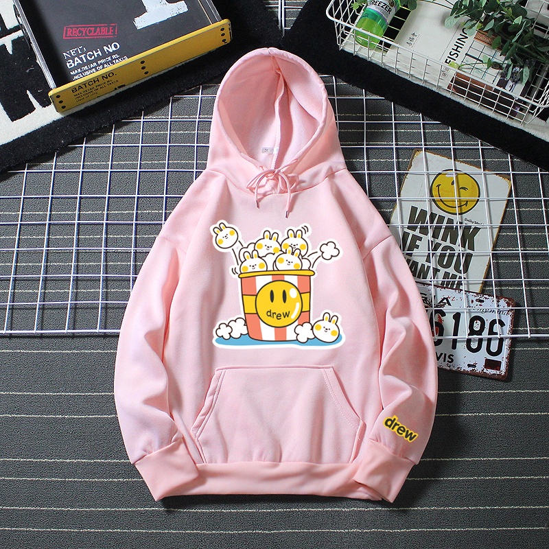 Áo Hoodie Vải Nỉ Nam Nữ Bỏng Ngô Drew DC277 Nỉ Sweater Unisex Cute.