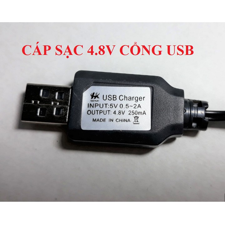 Dây sạc 3.6V 4.8V 6V 7.2V dùng cho pin xe điều khiển từ xa cổng SM