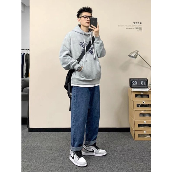 Quần baggy jean bigsize unisex nam nữ 40kg - 100kg