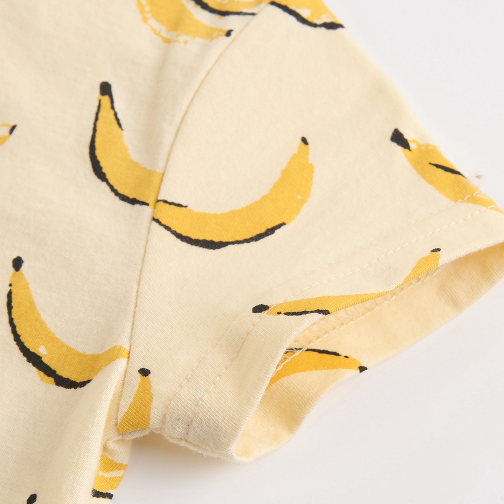 Bộ Áo Liền Quần Sanlutoz Cotton Họa Tiết Xinh Xắn Thời Trang Hè Cho Bé Trai Và Bé Gái