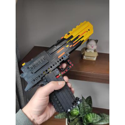 Đồ Chơi Lắp Ghép LEGO PUBG ARMY Của Kevin183, Lắp Ráp Mô Hình Lục DESERT EAGLE Vàng Đen FREE FIRE Với 700+ Mảnh Ghép