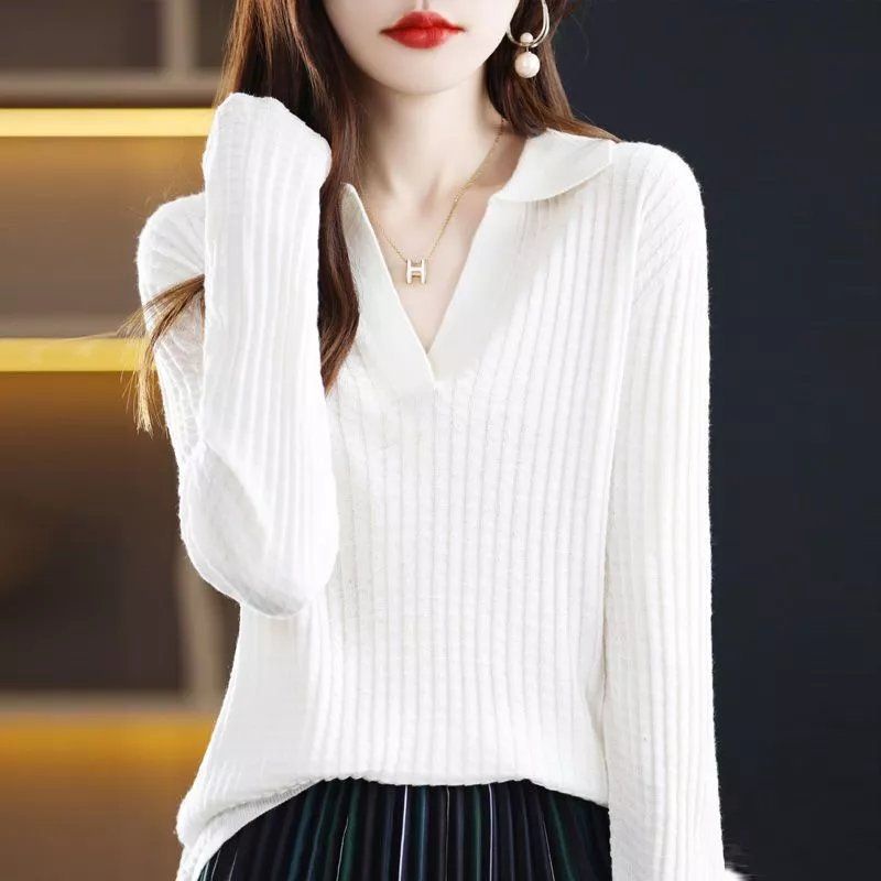 Áo Sweater Dệt Kim Form Ôm Thời Trang Thu Đông Cho Nữ