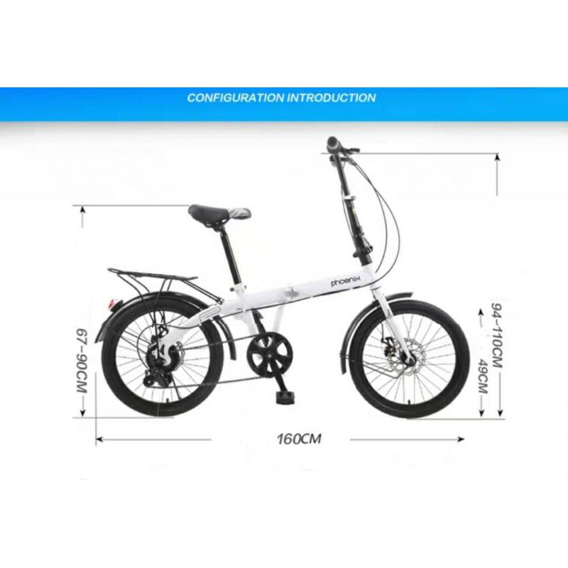 XE ĐẠP GẤP  PHOENIX  ONE   PHIÊN BẢN  NỮ  20inh