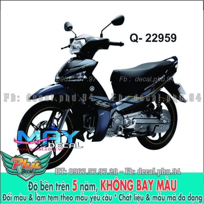 Tem rời Sirius Fi Xám Rc Giả zin (X) -1