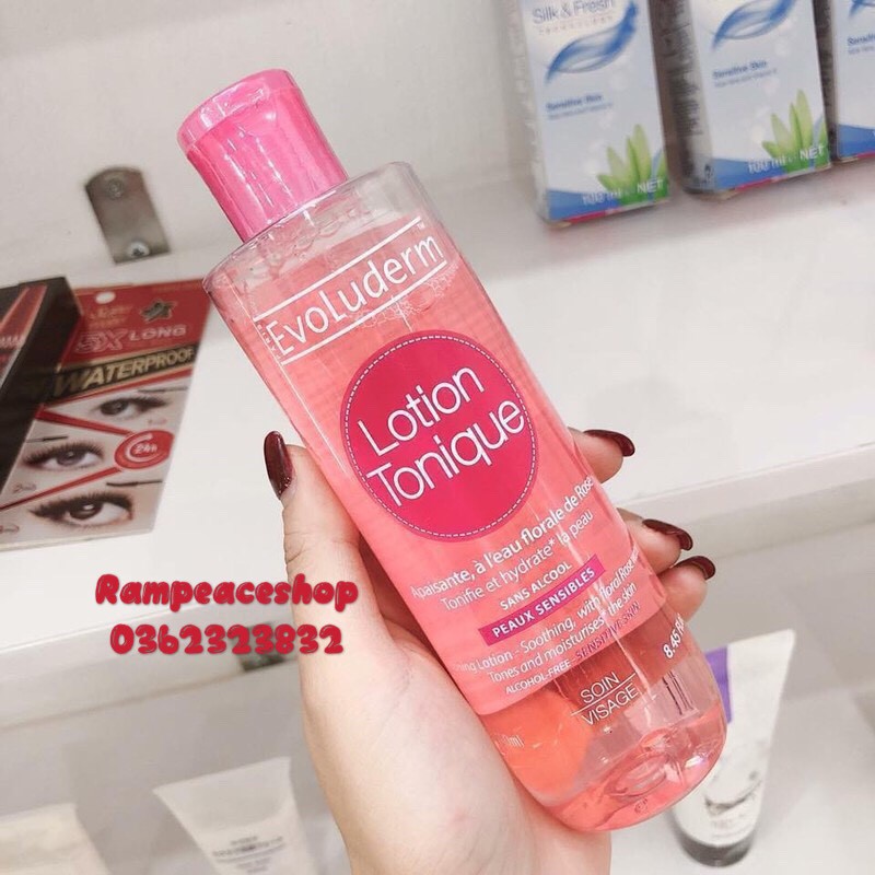 Nước Hoa Hồng Evoluderm Lotion Tonique Eau De Rose 250ml