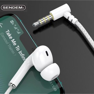 Tai nghe nhét tai SENDEM X38 chân cắm 3.5mm kim nghiên đeo êm tai, nghe nhạc ấm, bass cực hay HÀNG CHÍNH HÃNG SENDEM