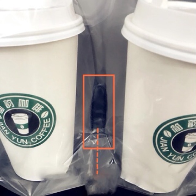 1kg túi 2 ly đựng đồ uống, trà sữa