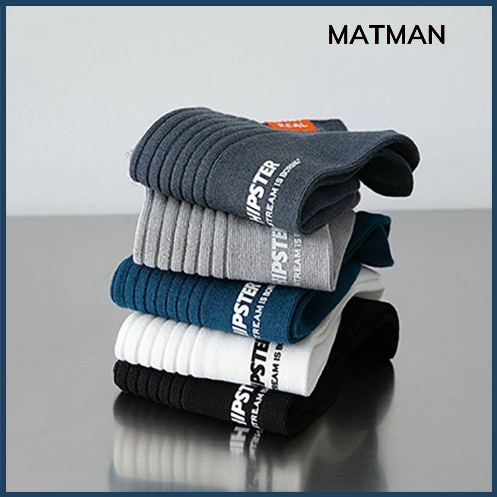 Tất nam nữ vớ chân nam nữ cotton co giãn thoáng khí