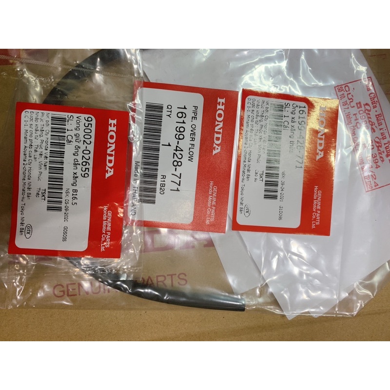 Thun thông hơi / ống nhiên liệu dư