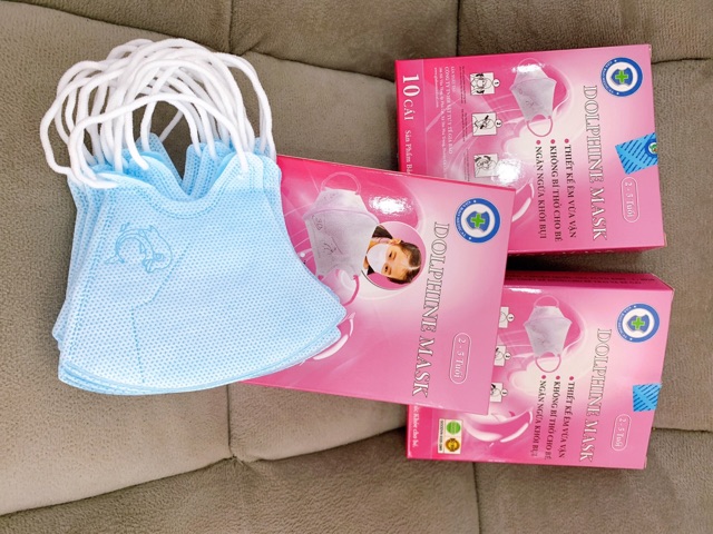 Khẩu trang 3D DOLPHIN MASK ( KHẨU TRANG DÀNH CHO BÉ TỪ 2-5 TUỔI