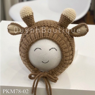 Mũ len trẻ em Quỳnh boutique mẫu nón len sừng cho bé