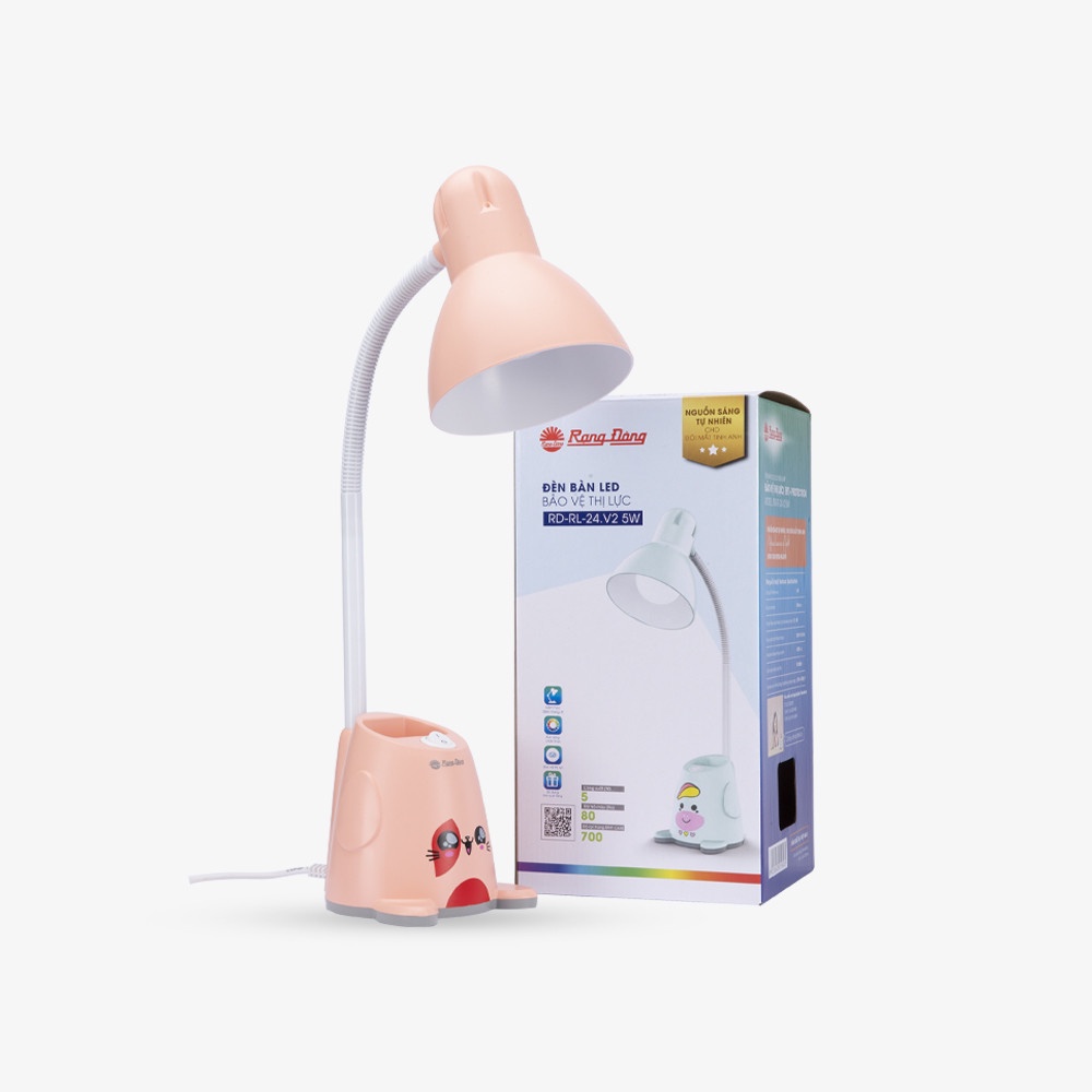 Đèn bàn Bảo vệ Thị lực Rạng Đông Model: RD-RL-24.V2 5W- Hàng Chính Hãng