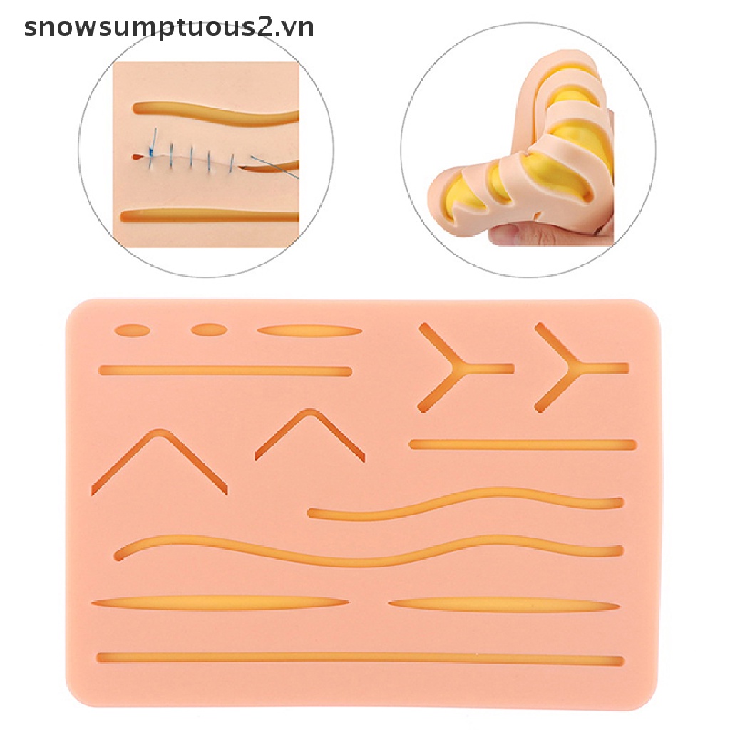 [Hàng mới về] Đệm da giả bằng silicone hỗ trợ luyện tập vết thương trong y tế chất lượng cao
