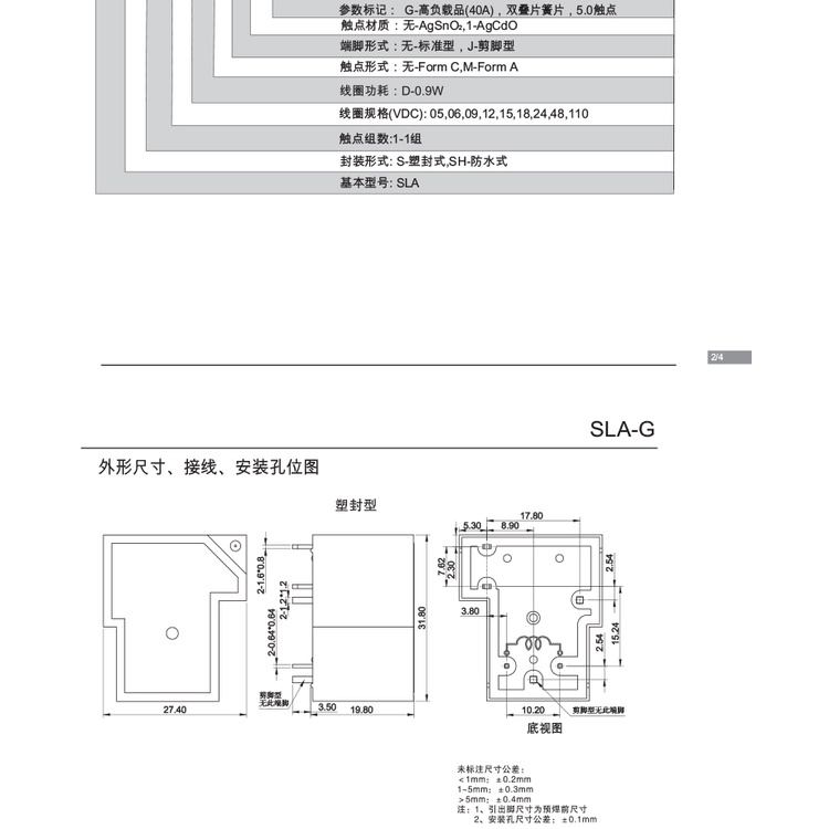 Rơ Le Thay Thế Sla-s-112dmj-G 40A T90 HF165FD-G-12-HY1STF