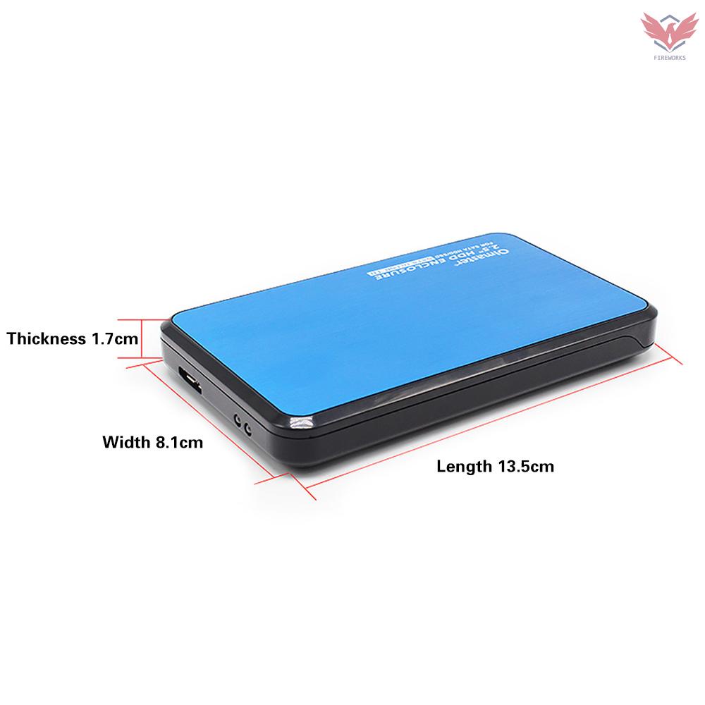 Fir Professional High-quality USB 3.0 SATA HDD Hard Disk Box 2.5 Inch