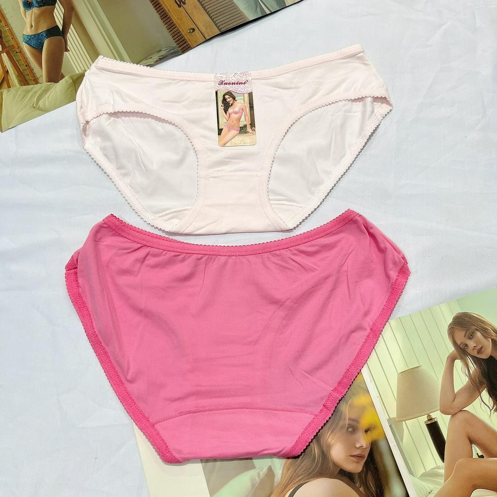 Quần lót nữ cotton dạng phom mini cạp thấp mềm mịn thoáng mát size dưới 50kg